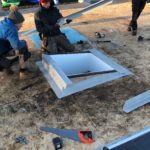 Fibreglass roof skylight