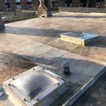 Fibreglass flat roof