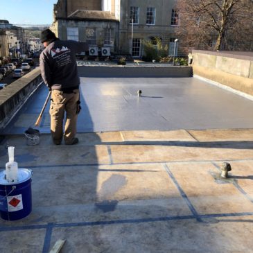 Repairing a flat roof