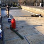 Repairing a flat roof