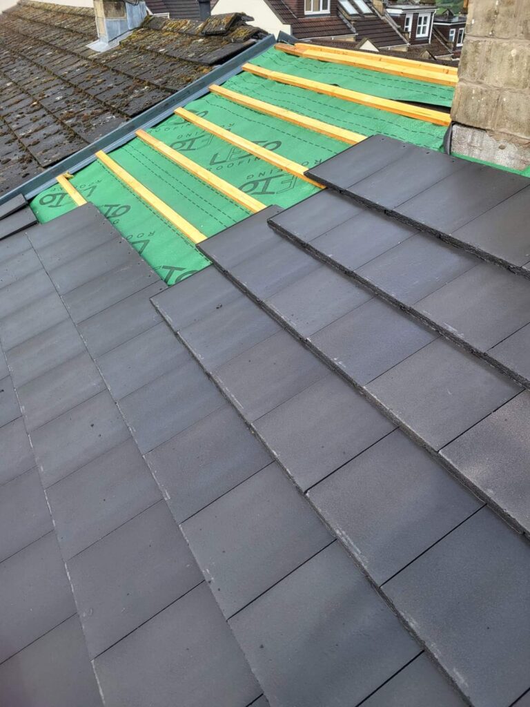 New Roof Installation in Bath Concrete Tiles, Dry Ridge Systems and Full UPVC Refurbishment 028